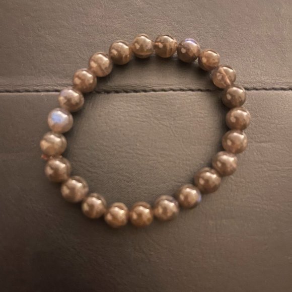 Jewelry - Chocolate Labradorite 8mm Genuine Beaded Bracelet